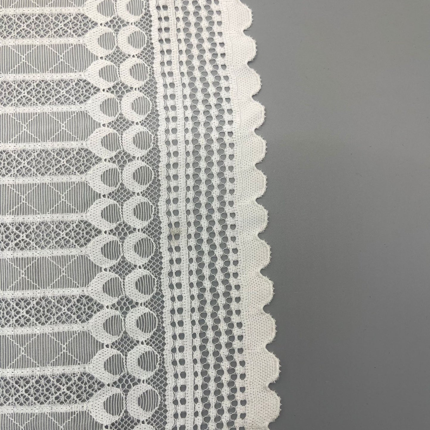 freedombeauty|24cm White Handmade Wedding Dress Lace Hollow Elastic Lace Nylon Clothing Accessories Lace