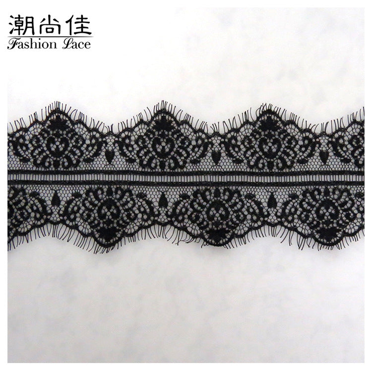 FREEDOMBEAUTY | 10cm bilateral non-elastic lace, clothing curtain accessories lace, nylon eyelash lace