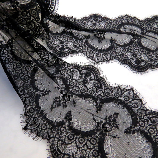 FREEDOMBEAUTY | Eyelash lace wholesale 24.5cm wave hollow lace, clothing accessories lace wholesale