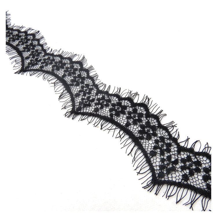 FREEDOMBEAUTY | Wave small flower lace small edge 6cm narrow underwear edge decoration light nylon eyelashes lace