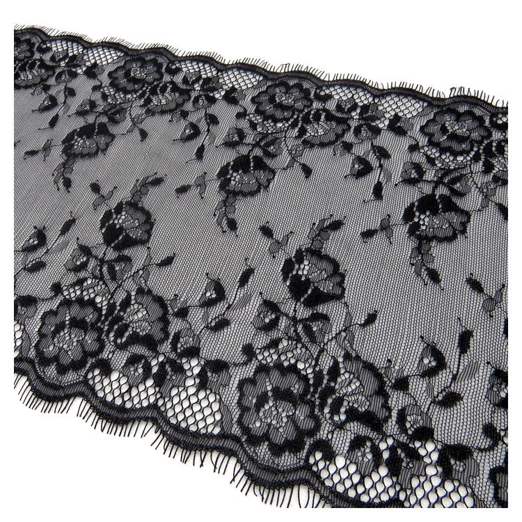FREEDOMBEAUTY | New light and breathable anemone nylon lace 24cm women's clothing tailoring with cloth eyelash lace