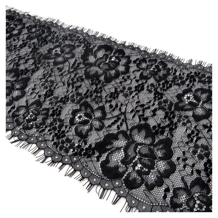 FREEDOMBEAUTY | Spot e-commerce explosion 20CM non-elastic lace lace, round bead row edge DIY eyelash lace edge