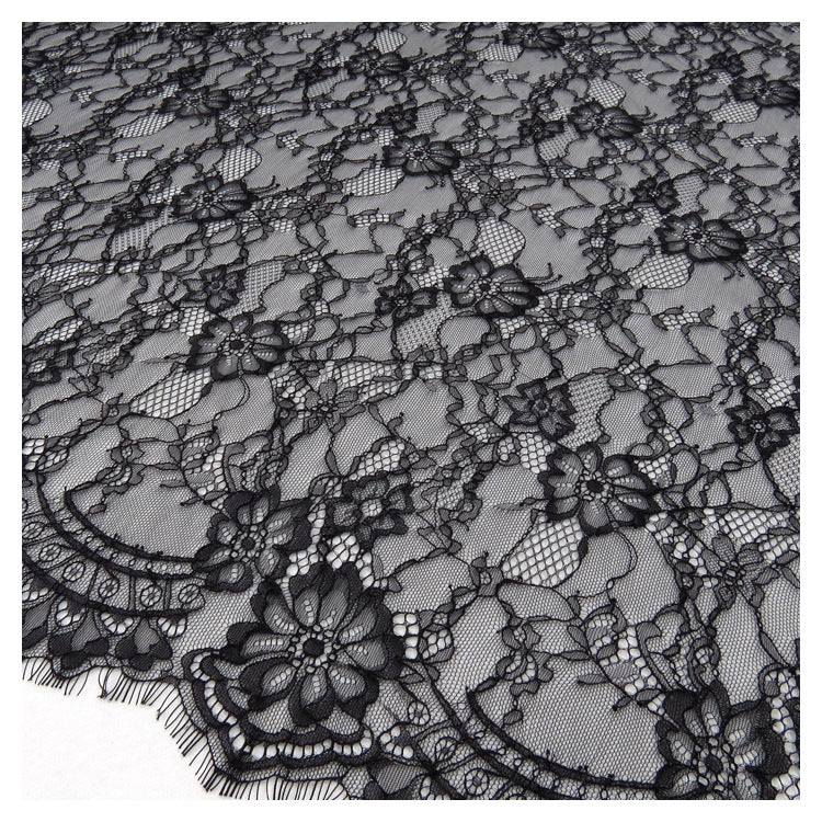 FREEDOMBEAUTY | New all-nylon Hundred Days Chrysanthemum Eyelash Women's Lace, New Spot French Lace Dress Lace