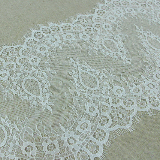 FREEDOMBEAUTY | Centipede Lace, Positioning Eyelashes Nylon Lace 24cm Computer Embroidery Lace Fabric Lace