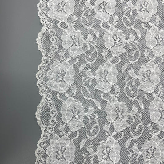 freedombeauty|31CM Double-Sided Small Wave Asymmetric Retro Flower High Elastic Stretch Lace DIY Trim