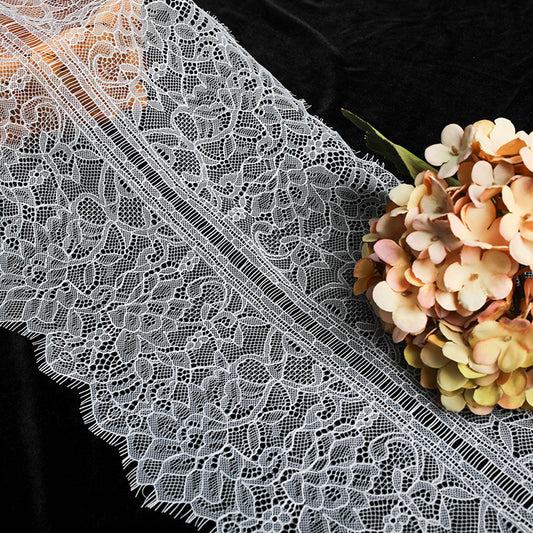 FREEDOMBEAUTY | 27cm wide folded eyelashes lace lace fabric sofa curtain DIY accessories clothing accessories