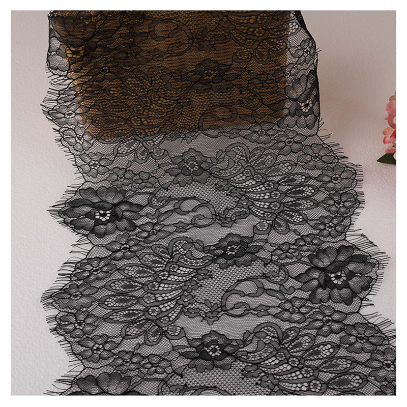 FREEDOMBEAUTY | Popular eyelash lace 32cm wide children's clothing lace DIY hair accessories home soft accessories lace
