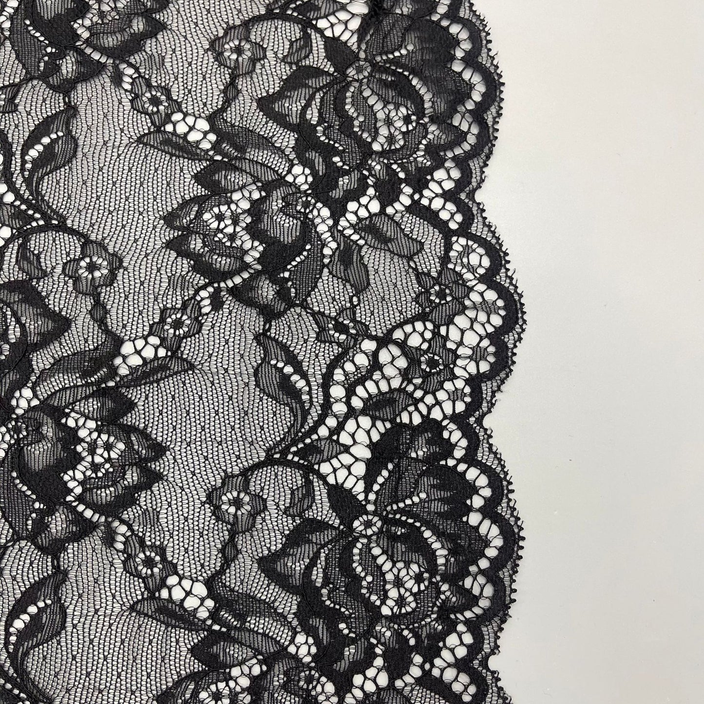 freedombeauty|20CM Double-Sided Elastic Lace Trim DIY Wedding Dress Clothing Lingerie Accessories Lace Supply