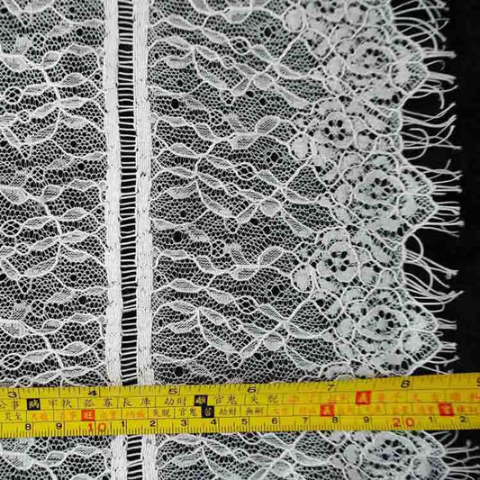 FREEDOMBEAUTY | Spot direct sales explosion bilateral eyelash lace 21cm wide non-elastic women's lace dress lace