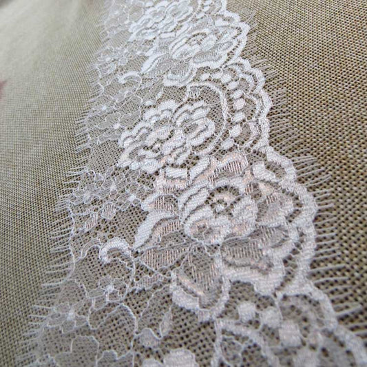 FREEDOMBEAUTY | Spot direct sales popular rose eyelash lace 8m wide non-elastic lace DIY clothing accessories