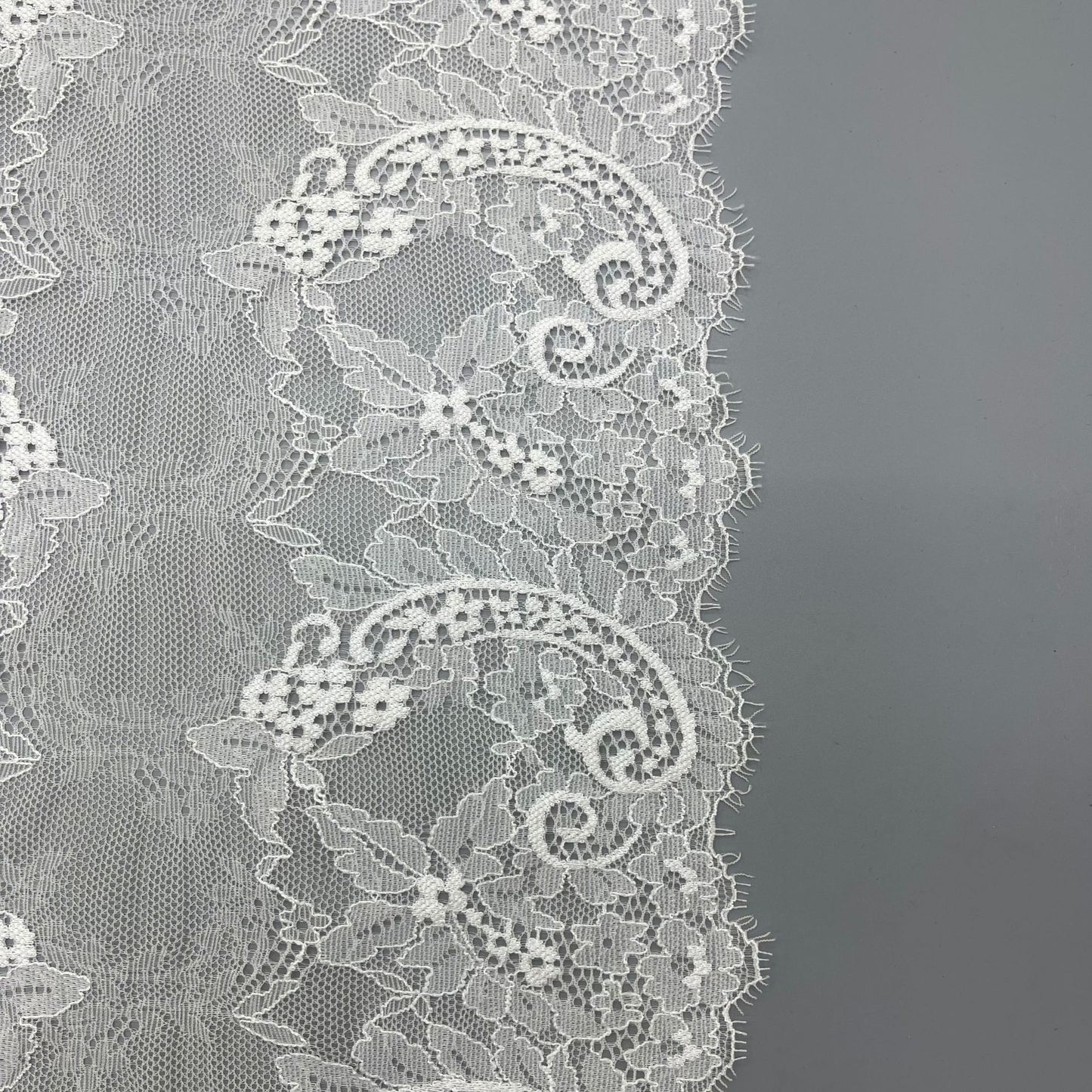 freedombeauty|24CM Elastic Eyelash French Elastic Lace Trim Nylon Lace Trim Lingerie Skirt Hem, Accessories Decoration Parts