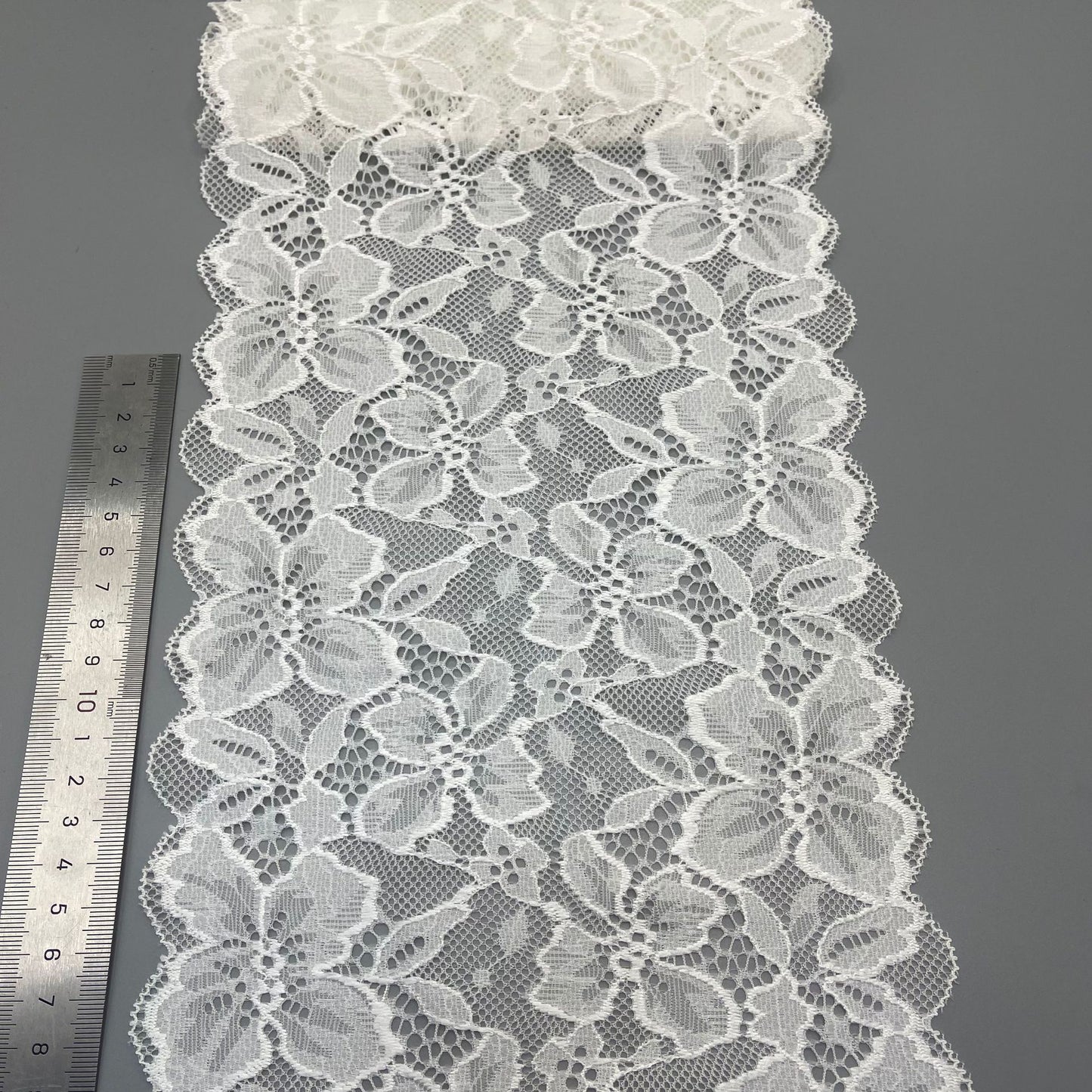 freedombeauty|18CM Underwear Wedding Dress Accessories White Nylon Elastic Hollow Lace Trim Embroidery