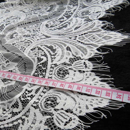 FREEDOMBEAUTY | 34cm nylon silk clothing accessories eyelash lace socks Japanese lace DIY material lace lace