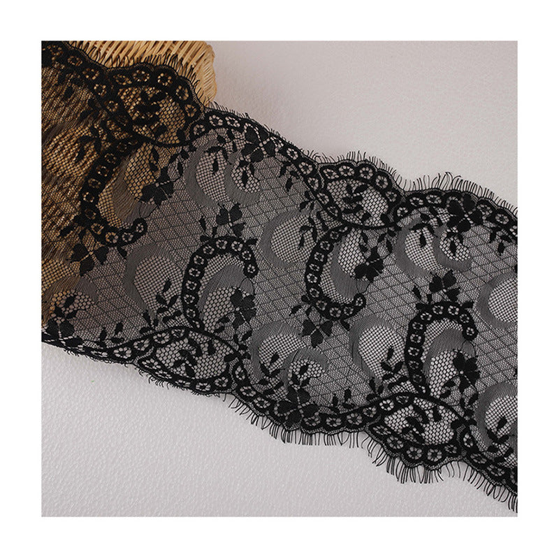 FREEDOMBEAUTY | 21cm non-elastic lace, eyelash mesh embroidery accessories lace, splicing decorative lace