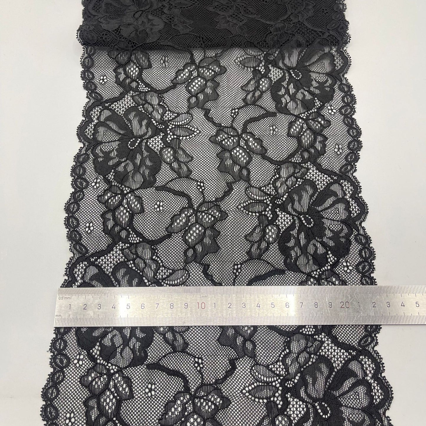 freedombeauty|22cm Wedding Dress Accessories High-Quality White Nylon Elastic Lace Hollow Trim Handmade