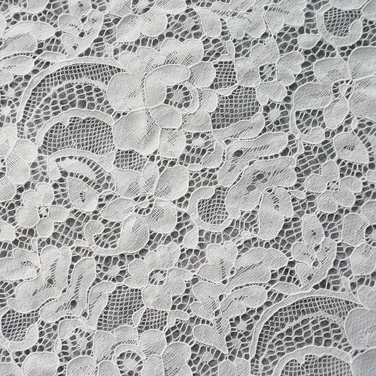 FREEDOMBEAUTY | 63cm warp knitted strand lace lace, bone thread women's wedding dress material lace
