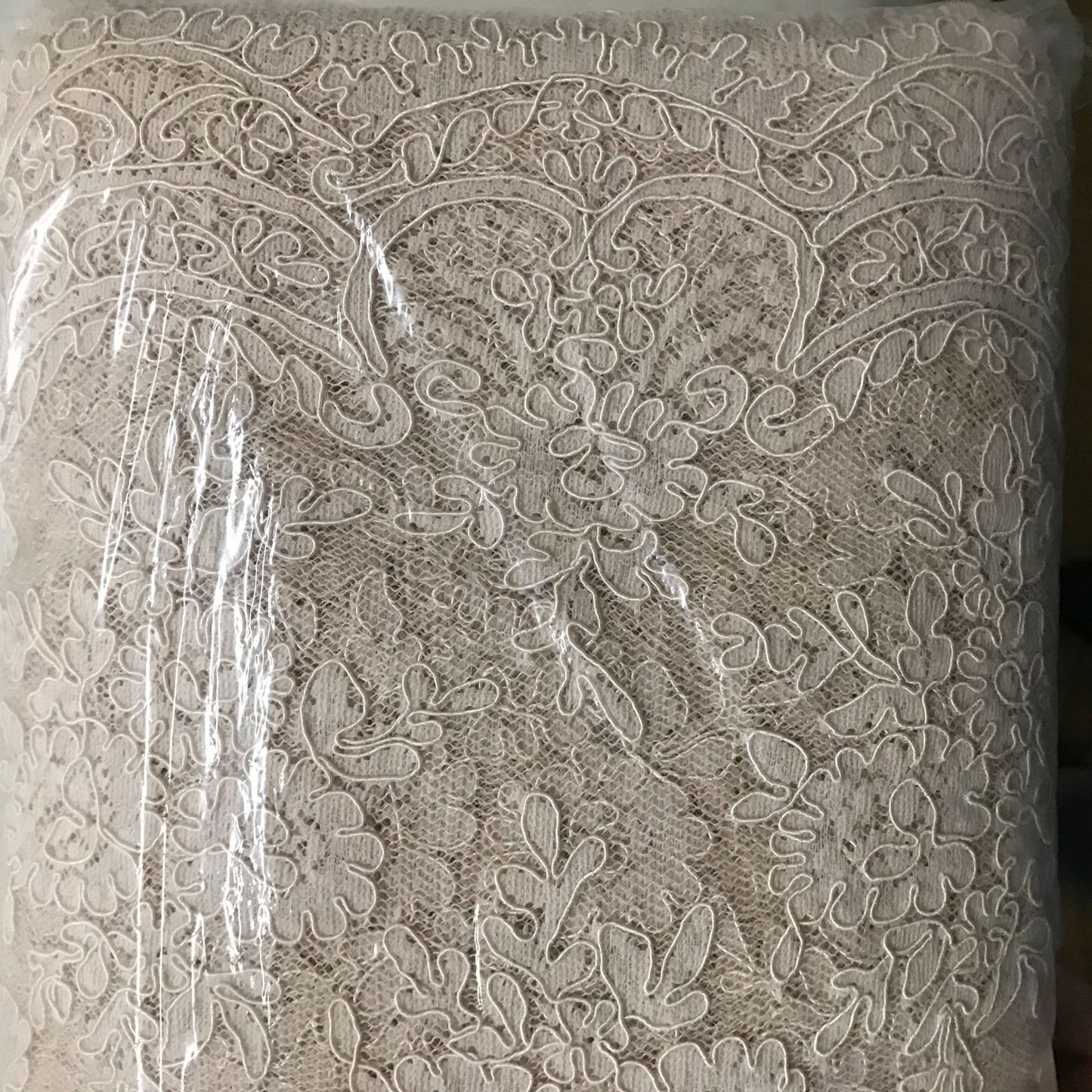 Freedombeauty | Beige Champagne in Stock Lace Car Strand Fabric B786 Bar Code