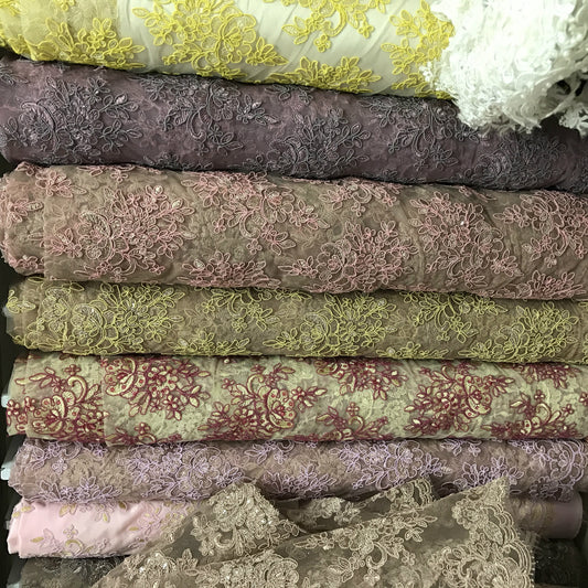 Freedombeauty | Supply Lace Car Strand Fabric Contrast Color B388 Wedding Dress Fashion Accessories