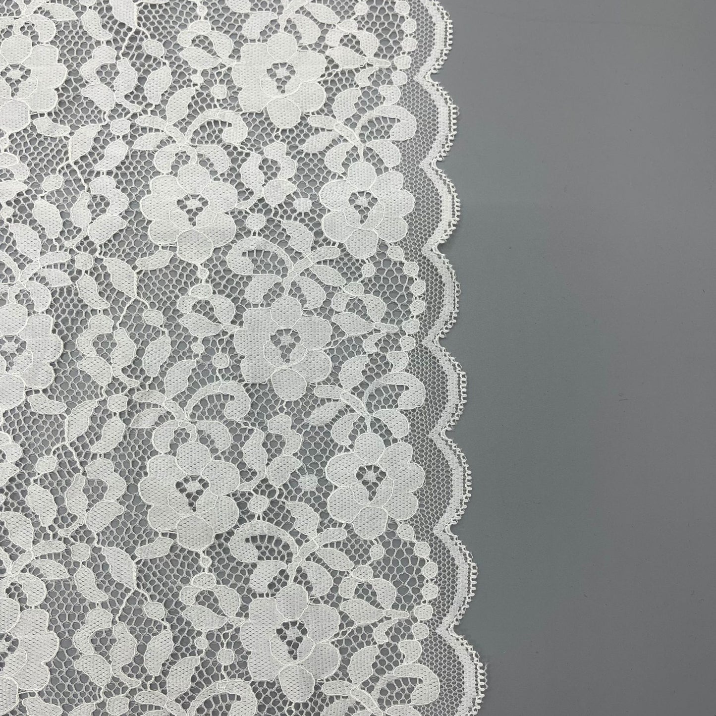 freedombeauty|20cm White Elastic Hollow Lace Trim for Underwear Wedding Dress Nylon Accessories Handmade Decoration
