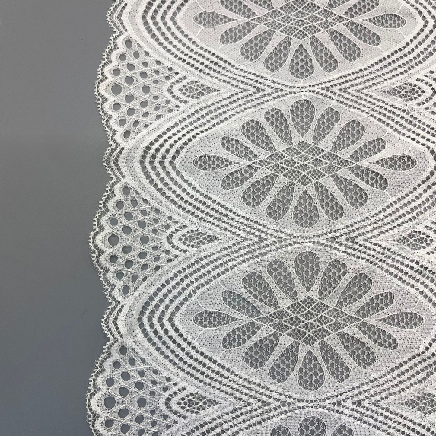 freedombeauty|21CM Elastic Lace Trim Nylon Lace Trim for Lingerie Skirt Hem, Accessories Decoration Parts