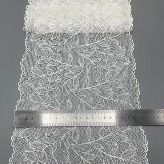 freedombeauty|20CM Double-Sided Elastic Lace Trim DIY Wedding Dress Clothing Lingerie Accessories Lace Supply