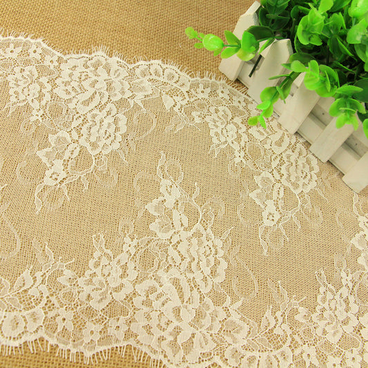 FREEDOMBEAUTY | 26cm spot direct sales popular eyelash lace, non-elastic lace DIY clothing accessories