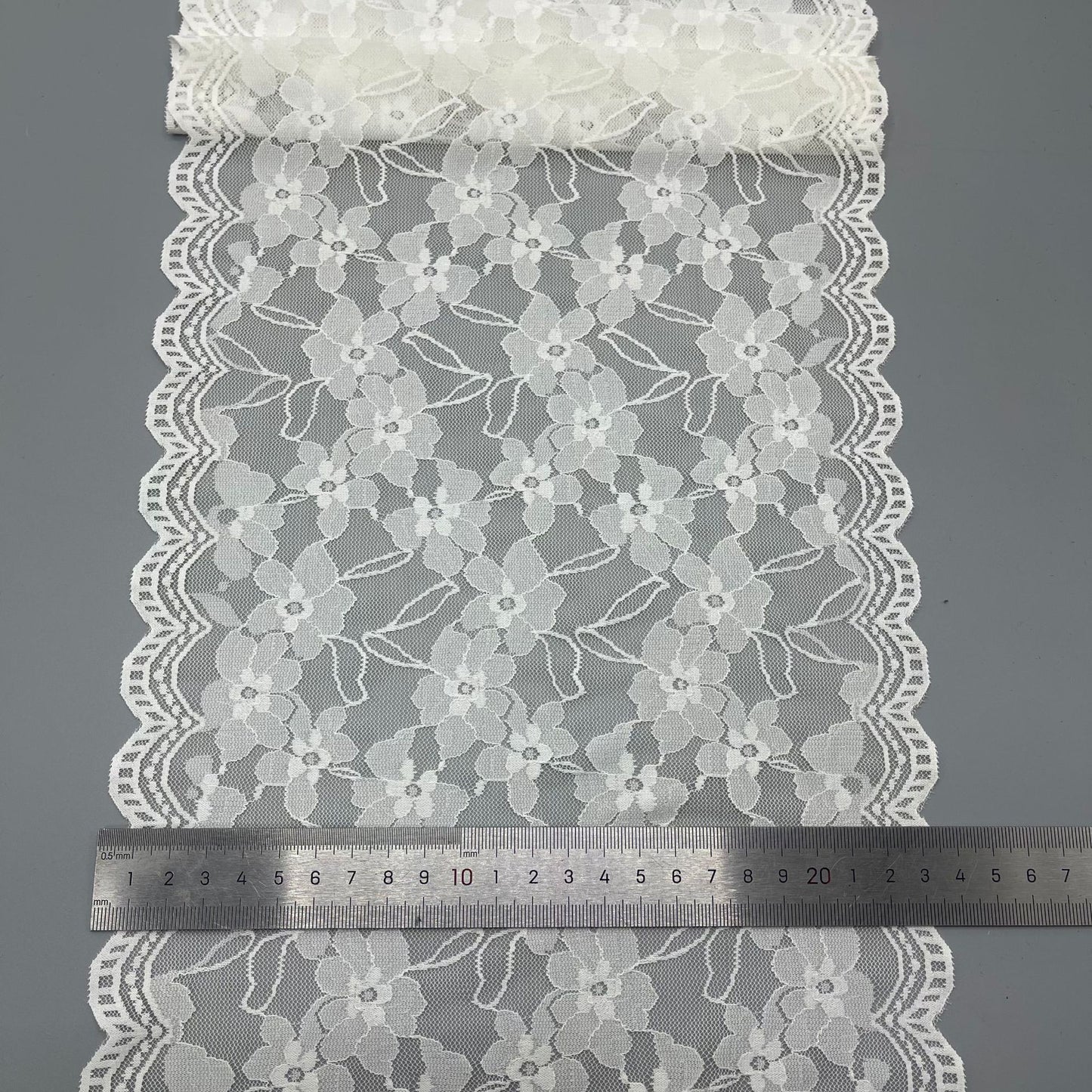 freedombeauty|23CM Nylon Lace Fabric Wedding Dress Long Skirt Lolita Accessories Decoration