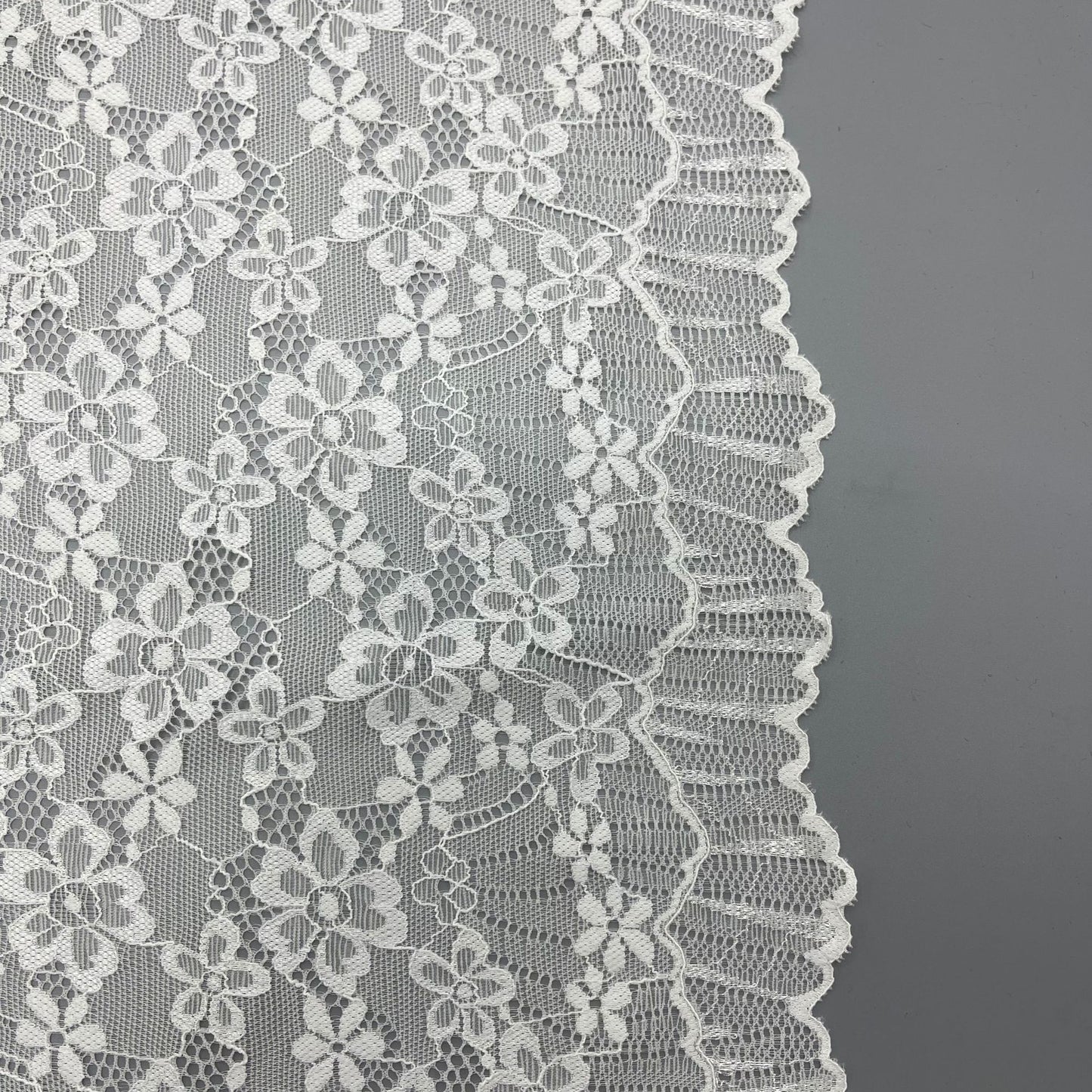 freedombeauty|22CM Exquisite White Elastic Lace Trim Nylon Wedding Dress Hollow Design Accessories High-end Panties