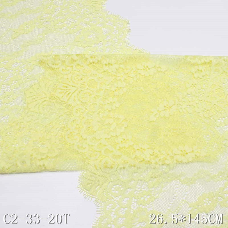 freedombeauty|Non-Elastic Eyelash Lace Double-Sided Small Wave Thread Lace Tablecloth Sofa Cushion Clothing Accessories Lace Trim