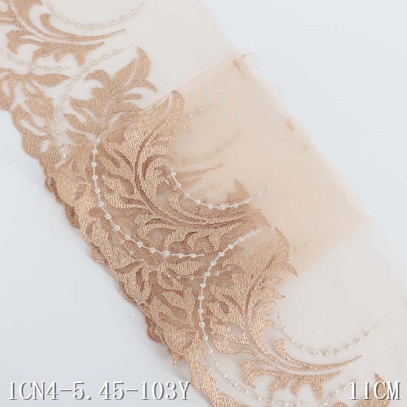 【1pack】-freedombeauty|3D Embroidery Bedding Accessories Home Decor Soft Decoration Mesh Embroidery DIY Handmade