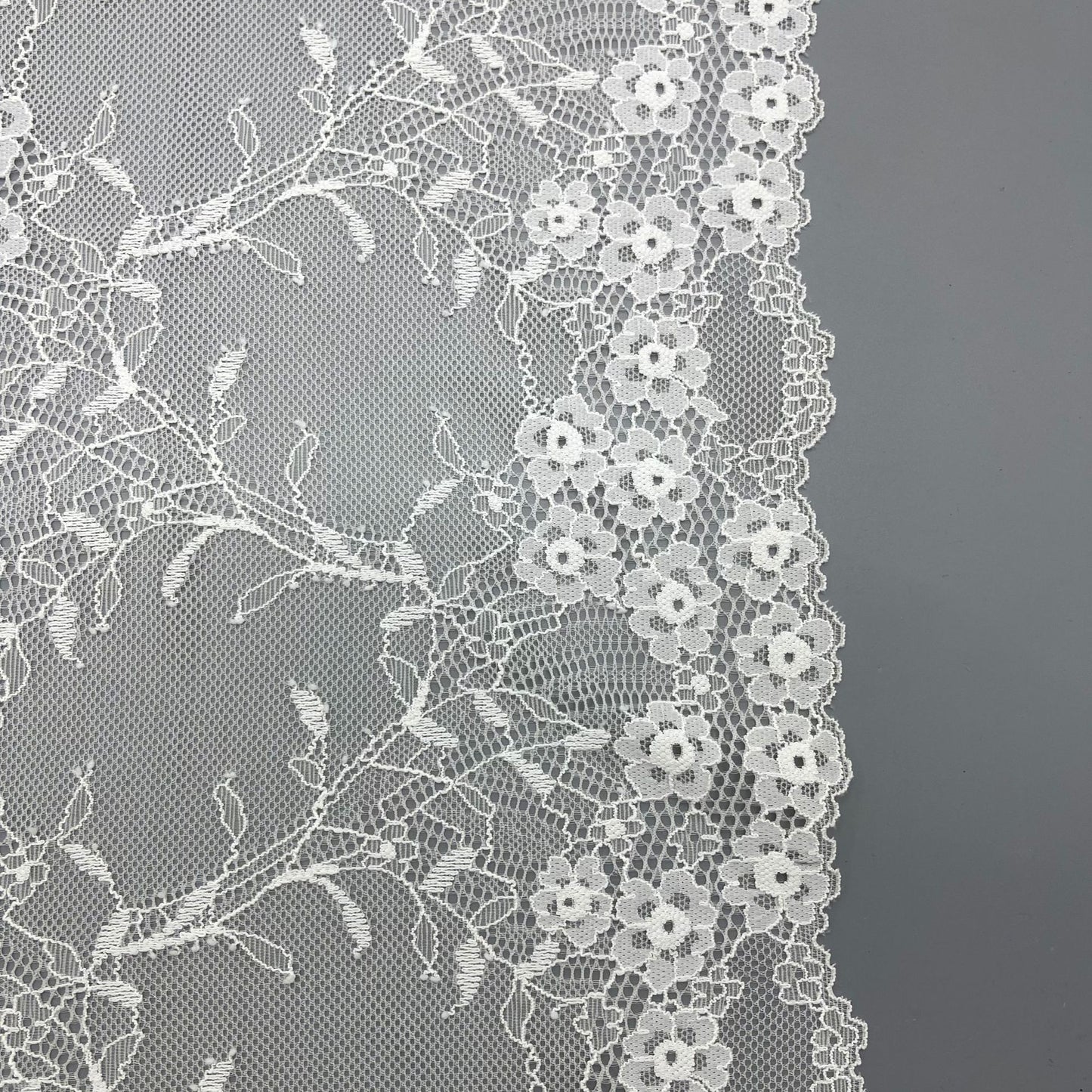 freedombeauty|23CM Lace Trim DIY Handmade Lingerie Wide Lace Trim Accessories Wavy Hem Wedding Dress Decoration