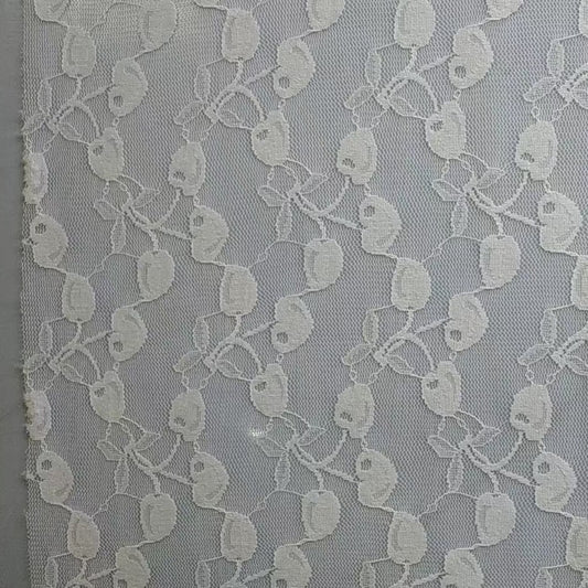 freedombeauty|Hot Selling Popular Nylon Lace Fabric with 3D Ribbon Mesh Base for Women's Dresses and Gowns Decoration Materials