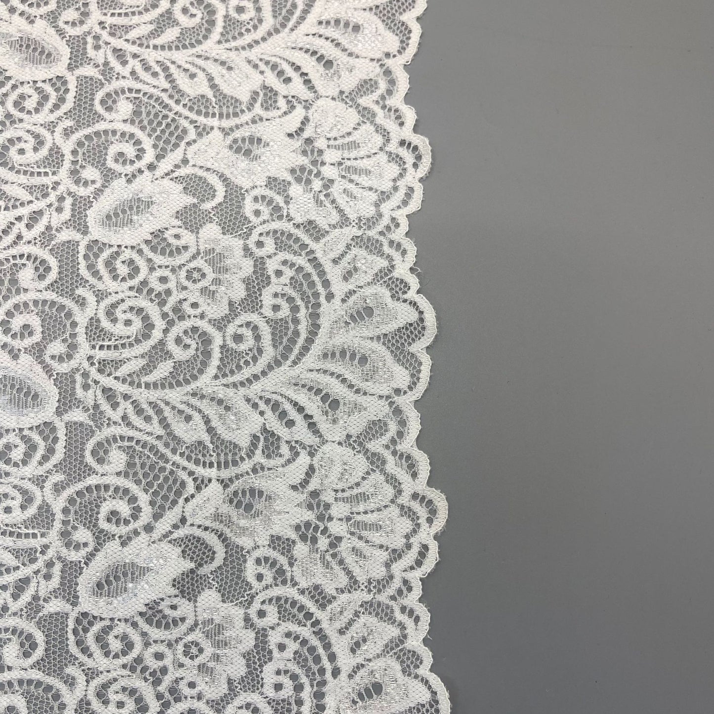 freedombeauty|21CM Wedding Dress White Lace Hollow Elastic Nylon Lace Handmade Accessories