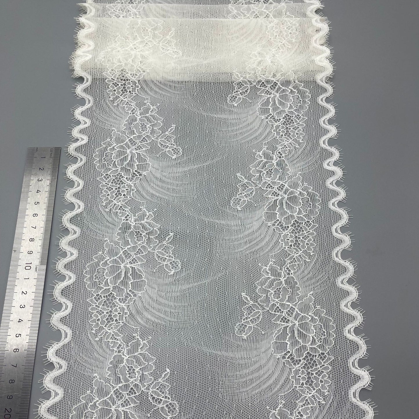 freedombeauty|21CM Elastic Eyelash French Elastic Lace Trim Wedding Dress Lingerie Accessories DIY Clothing Decoration