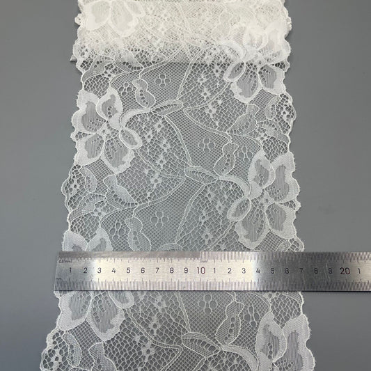 freedombeauty|17CM Elastic Lace Trim Clothing Curtain Accessories DIY Wedding Dress Decoration