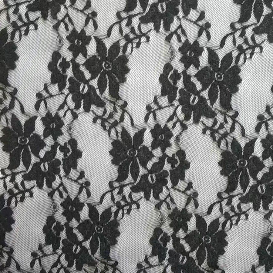 freedombeauty|Thin Stretch Nylon Lace Fabric Full Width Connected Small Flower Base Wedding Dress Children's Clothing Decoration Skirt Accessories