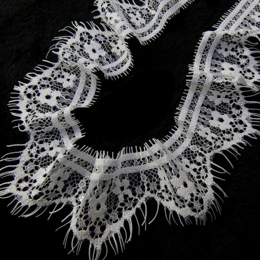 FREEDOMBEAUTY | Spot supply 5CM clothing accessories DIY nylon lace, unilateral lace, children's clothing women's clothing eyelash lace