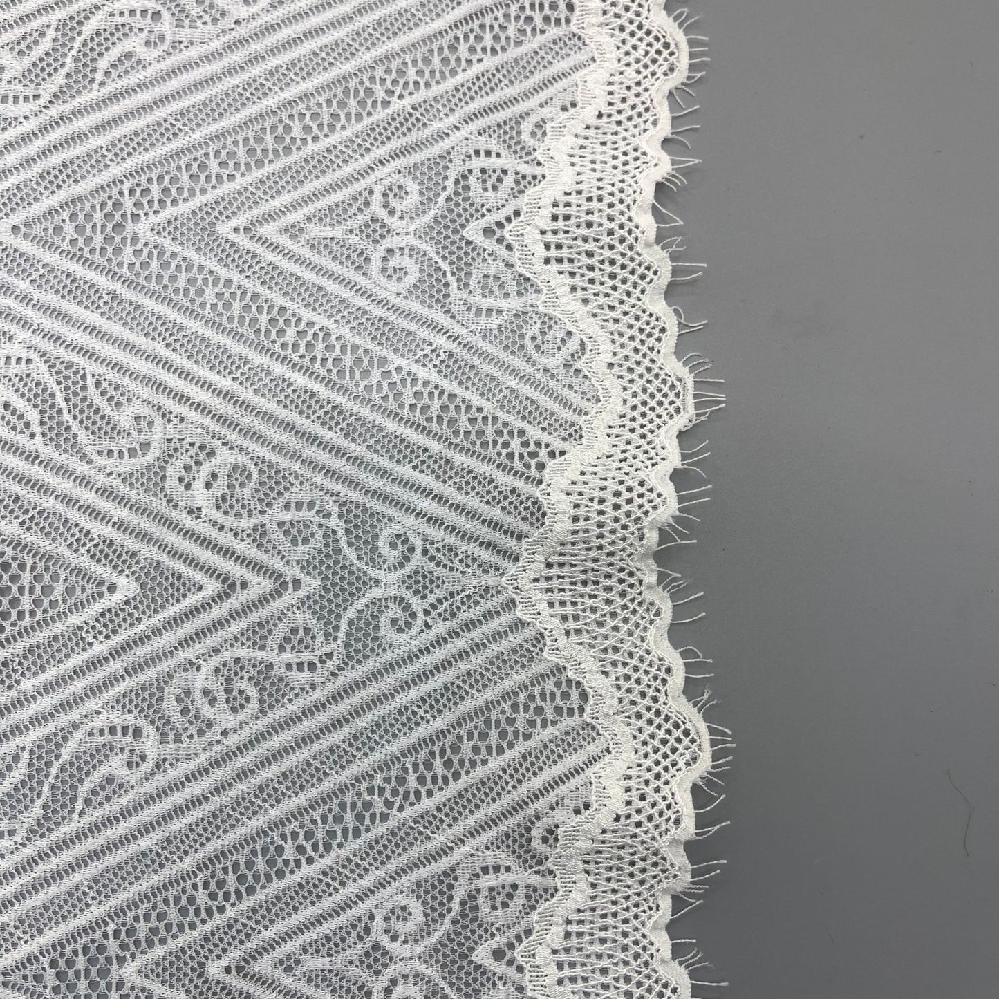 freedombeauty|22cm Elastic Eyelash French Lace Trim Clothing Wedding Dress Accessories DIY Decoration Lingerie Lace