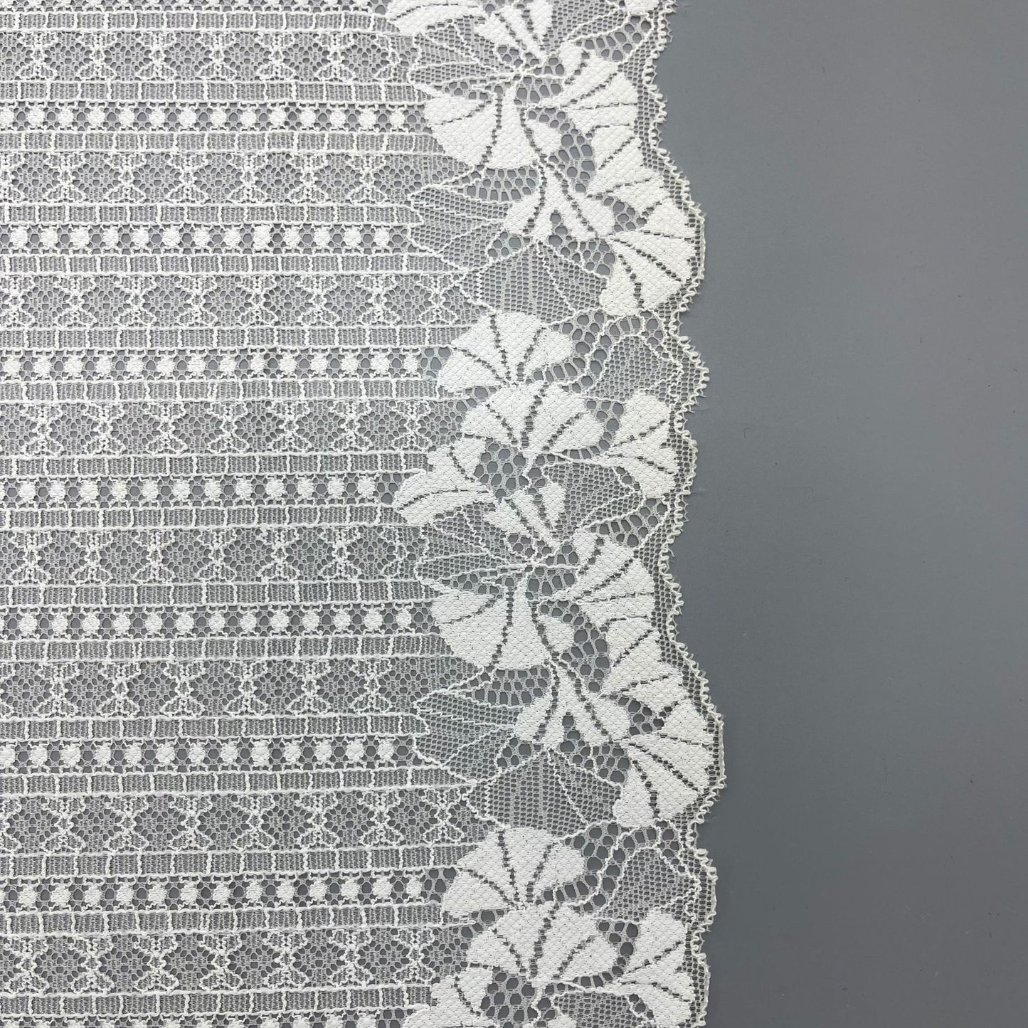 freedombeauty|20CM Elastic Lace Trim Nylon Lace Fabric Wedding Dress Hem Home Textile Accessories