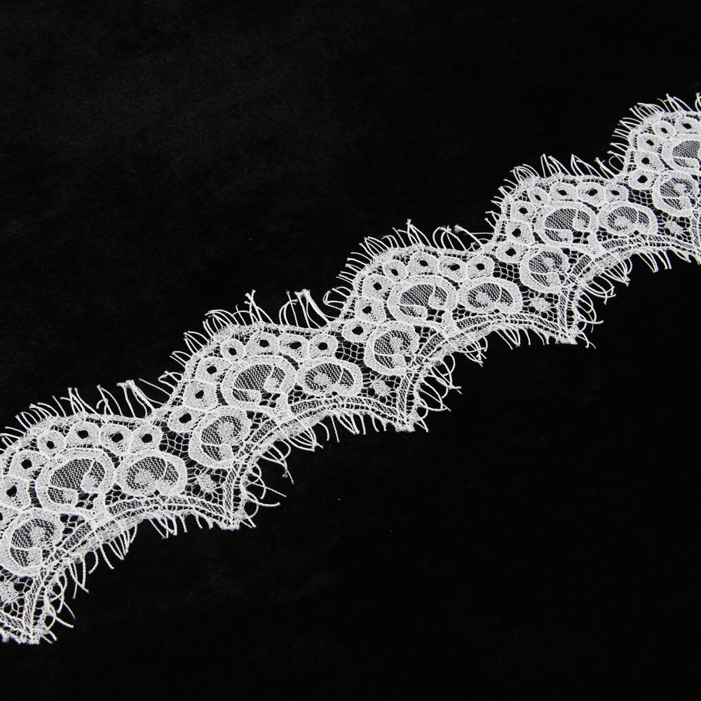 FREEDOMBEAUTY | Spot direct sales popular eyelash lace 7cm wide non-elastic lace DIY clothing accessories