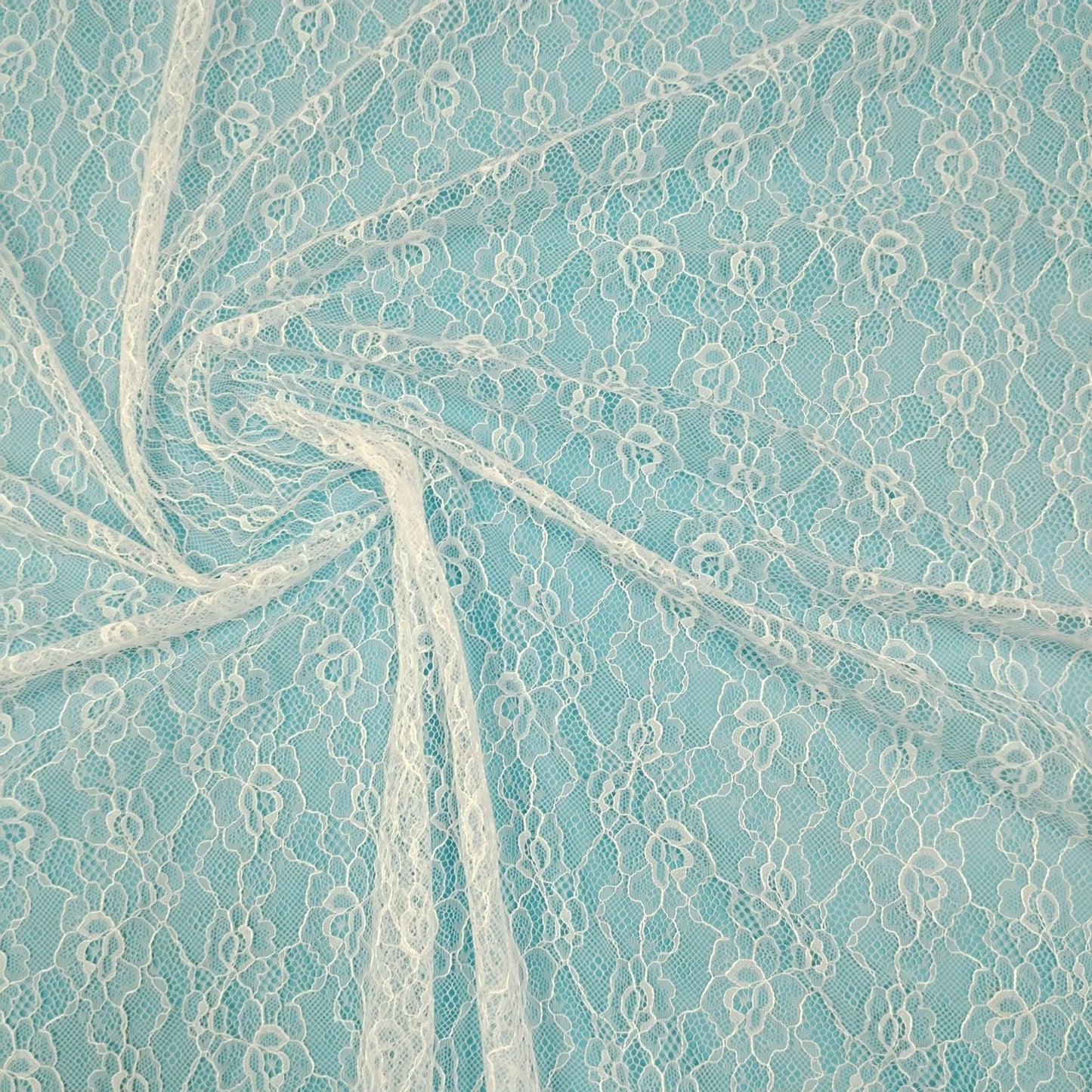 freedombeauty|Lace Fabric Nylon Thin Lace Wedding Dress Hollow Out Clothing Curtain Nylon Skirt Top Decoration