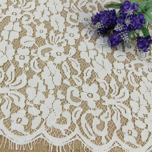 FREEDOMBEAUTY | 36cm high-quality brocade cotton strand line eyelashes fashion lace women's skirt lace, hot-selling spot European and American wedding lace