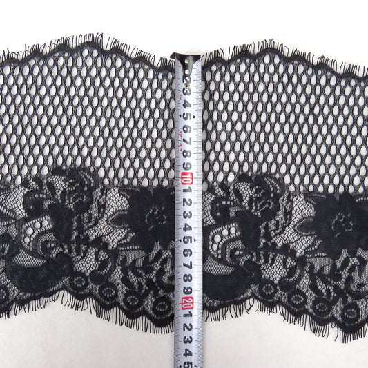 FREEDOMBEAUTY | 22cm Grid Flower Full Nylon Lace Lace Lace, Wedding Dress Clothing Lace