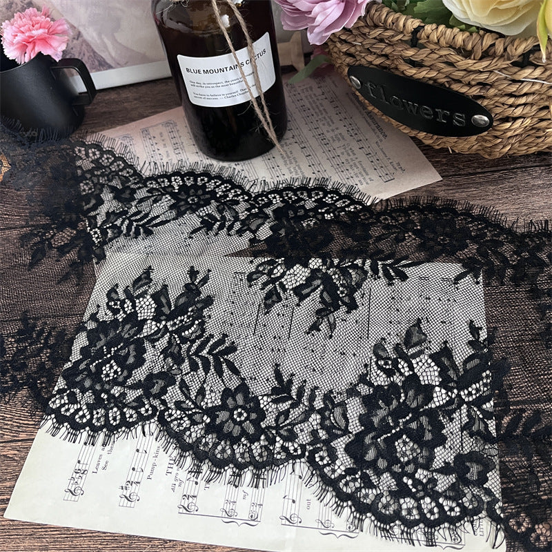 FREEDOMBEAUTY | Factory direct sales, spot fast hair French retro elegant 25CM eyelash lace lace accessories, handmade DIY