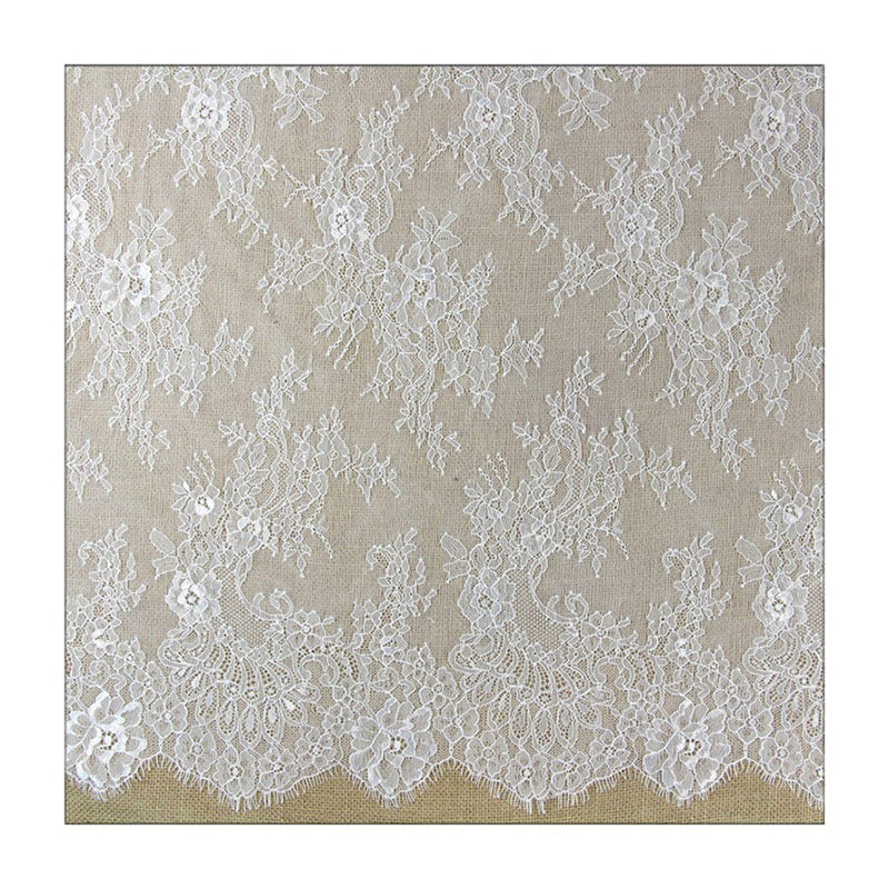 FREEDOMBEAUTY | Width 150cm Manufacturer spot eyelash lace, lace fabric, wedding accessories, nylon lace