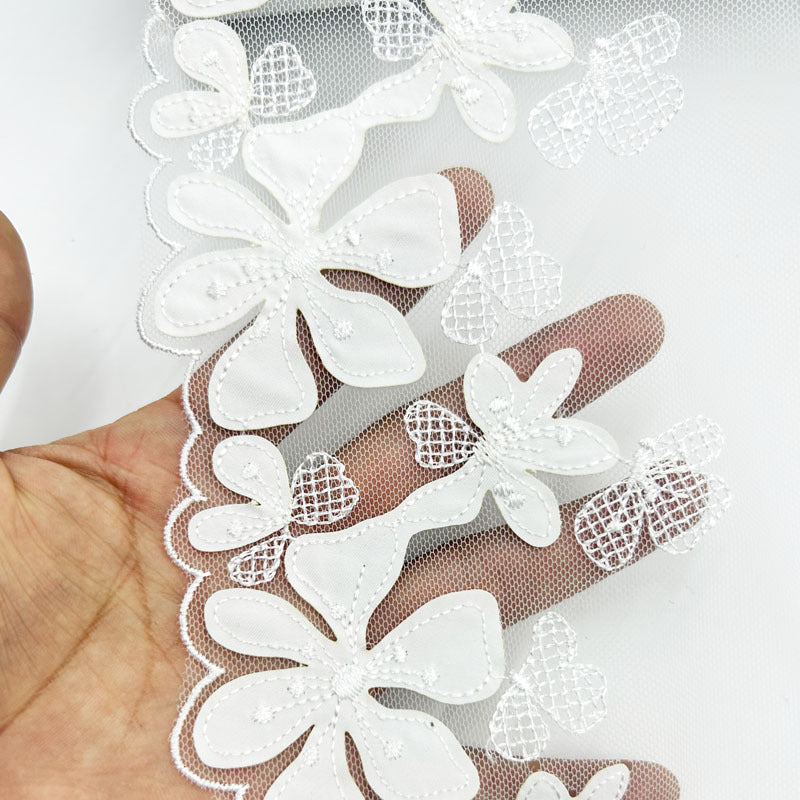FREEDOMBEAUTY | Factory spot sticker laser underwear bra black mesh embroidery lace clothing home textile lace accessories