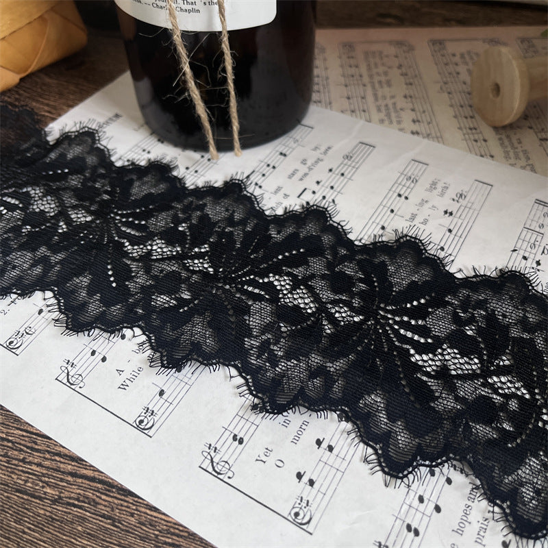 FREEDOMBEAUTY | Factory direct sales, spot fast hair elegant hollow large pattern hollow 9CM eyelash lace accessories DIY handmade