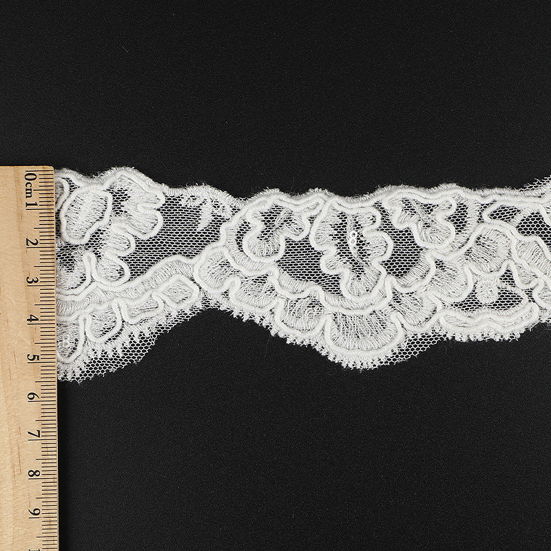 FREEDOMBEAUTY | New water-soluble polyester lace, pure flower embroidery lace, fashion clothing home textile water-soluble lace accessories are in stock