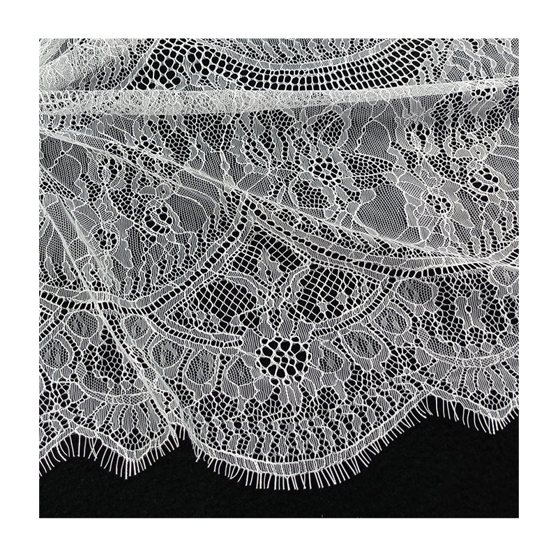 FREEDOMBEAUTY | Eyelash lace non-elastic nylon silk bilateral positioning fabric spot underwear dress accessories Lolita