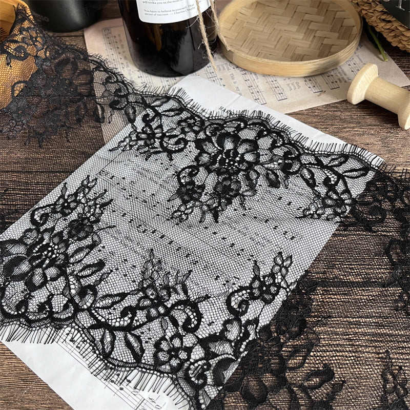 FREEDOMBEAUTY | Factory direct sales, spot quick delivery 25CM French retro eyelash lace accessories DIY handmade